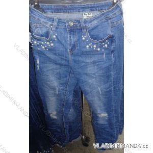 Jeansgewehr mit langen Damenperlen (s-xl) ITALIENISCHE MODA IM718043
