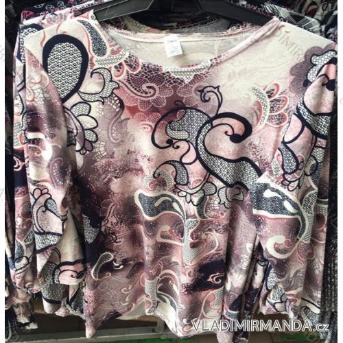 T-Shirt Tunika Langarm Damen (L-4xl) POLSKá VÝROBA PM118044
