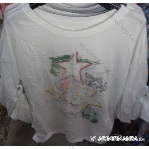 T-Shirt 3/4 lange Ärmel Damen mit Perlen (uni sl) ITALIENISCHE MODA IM718056
