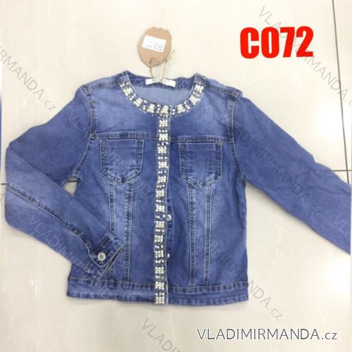 Jackenjeans mit Damenperlen (xs-xl) LEXXURY C072