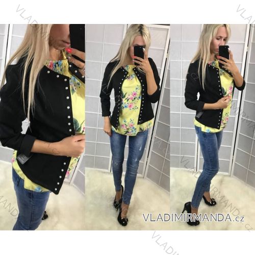 Damenjacke mit Kunstlederhose (sl) ITALIAN Fashion IM918107
