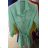 Tunika-Kleid 3/4 lange Ärmel (uni sl) ITALIENISCHE Mode IM918117
