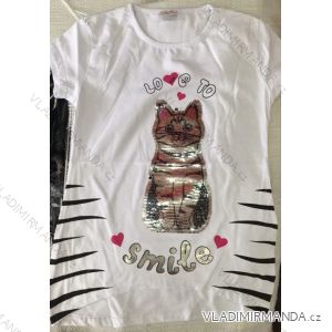 T-Shirt Kurzarm mit Pailletten für Babys (98-128) TUZZY TM218060
