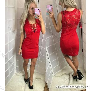 Sommer Sommer Spitzenkleid Damen (uni sl) ITALIENISCHE Mode IM918092
