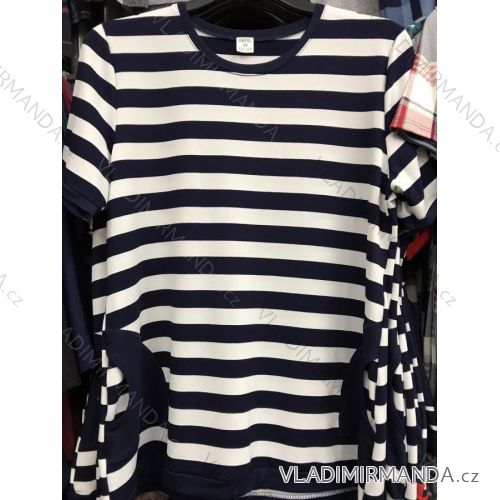 T-Shirt Kurzarm mit Taschen für Frauen (l-3xl) POLSKá VÝROBA PM118076