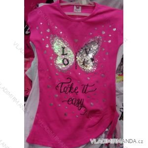 T-Shirt ohne Ärmel mit Pailletten Baby Teenager Mädchen (128-164) TUZZY TURKEY MODA TM218032
