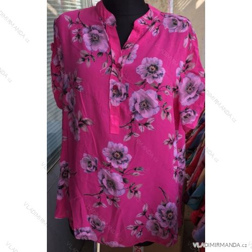Tunika kurzärmlige Damen (uni xl-3xl) ITALIENISCHE MODA IM1018016