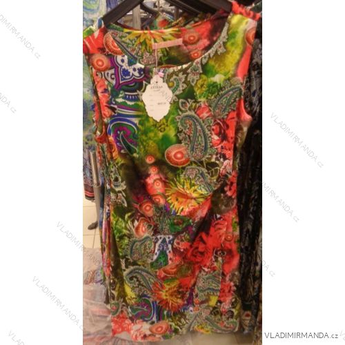 Kurzärmeliges Damenkleid (uni sl) ELISSA FRANCE FM218006