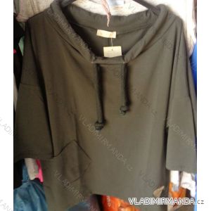 Sweatshirt 3/4 Langarm Damen (uni sl) CIOCCO ITALIAN Fashion IM518047
