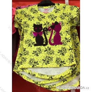 T-Shirt mit kurzen Ärmeln und Pailletten für Babys (98-128) TUZZY TURKEY MODA TM218039
