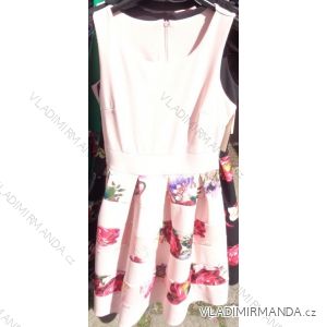 Kleid ärmellose kurze Blumenmuster Damen (uni sl) ITALIENISCHE Mode IM618211
