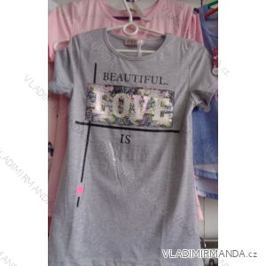 T-Shirt Kurzarm jugendlich Mädchen (134-164) SAD QQ-114
