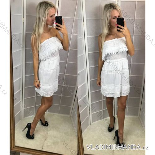 Sommerkleid ärmellos Frauen (uni sl) MILADES ITALIAN Fashion IM918147
