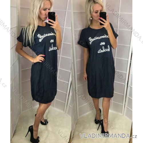 Sommer Sommer Kurzarm Damen (uni sl) ITALIENISCHE Mode IM818044