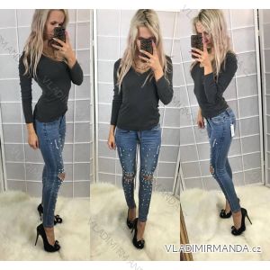 Rifle Jeans mit Damenperlen (26-30 / XS-L) AFASHION AF18057