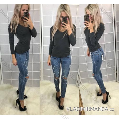 Rifle Jeans mit Damenperlen (26-30 / XS-L) AFASHION AF18057
 hellblau 26