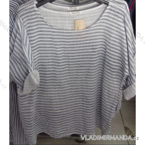 Tunika 3/4 Kurzarmstreifen Damen (uni sl) ITALIENISCHE MODA IM718164
