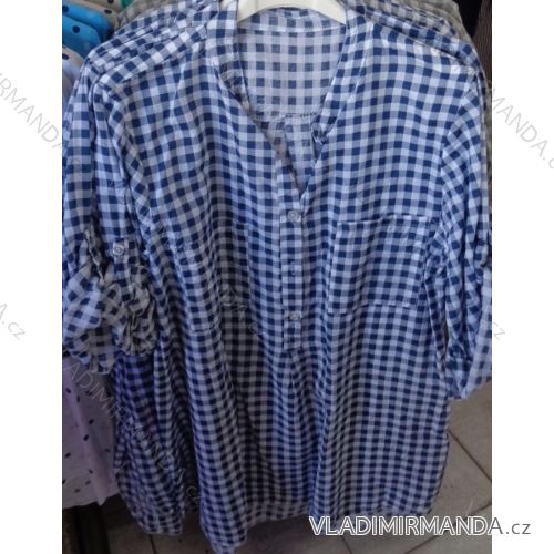 Hemd 3/4 kurzärmelige Damenhülse (uni s-xl) ITALIENISCHE Mode IM718177
