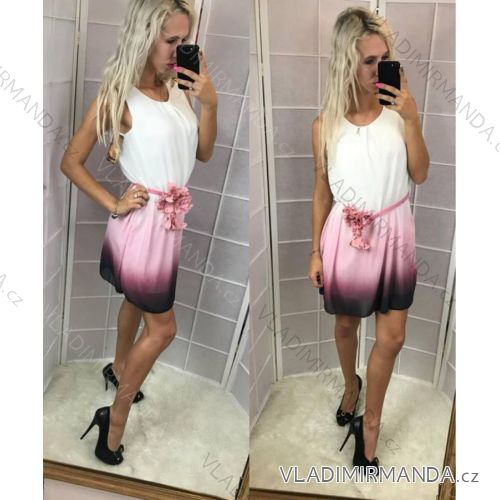 Ärmelloses Kleid für Damen (uni sl) ITALIENISCHE Mode IM918274
