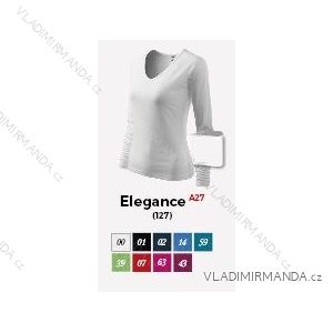 T-Shirt Eleganz Langarm Damen (m-xxl) WERBUNG TEXTIL A28E
