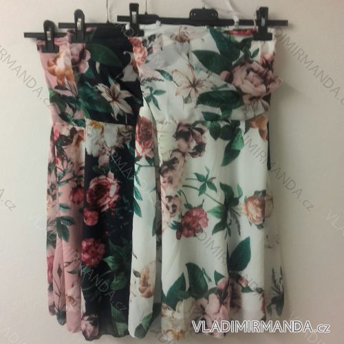 Sommer-Frauenkleid (uni sl) ITALIENISCHE Mode IM918290
