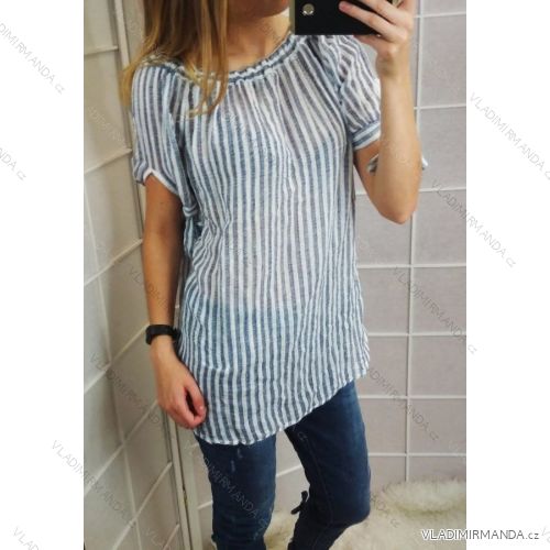 T-Shirt Baumwolle Kurzarm Damen (uni sl) ITALIENISCHE MODA IM718188