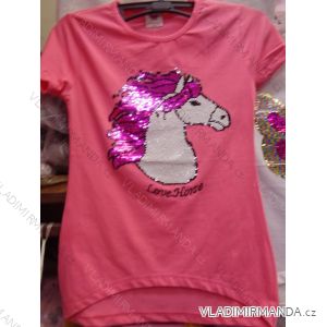T-Shirt mit kurzen Ärmeln und Pailletten Mädchen (134-164) TUZZY TURKEY MODA TM218064
