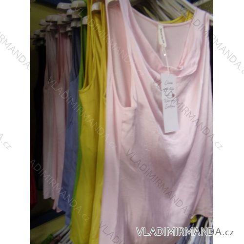 Ärmellose Tunika mit Ärmeln (uni sl) ITALIENISCHE Mode IM818088