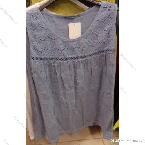 Tunika ohne Ärmel Spitze Damen (Uni) ITALIENISCHE Mode IM518171
