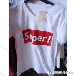 T-Shirt mit kurzen Ärmeln Damen (uni sl) ITALIAN Fashion IM518179
