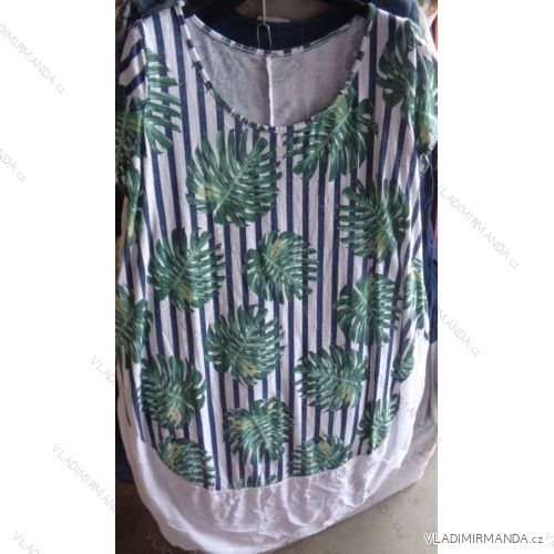 Kleid Kurzarm Sommer gestreiften Damen (uni sl) ITALIENISCHE Mode IM518185
