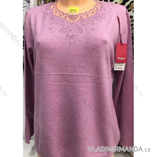 T-Shirt Tunika Langarm Damen (m-2xl) POLSKá Móda PM118121