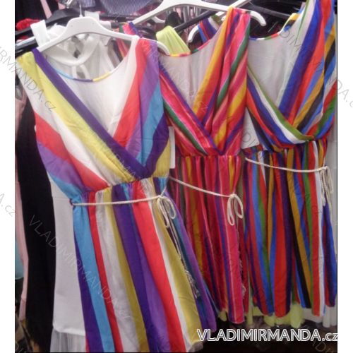 Ärmelloses Kleid ohne Streifen (uni sl) ITALIENISCHE Mode IM918318