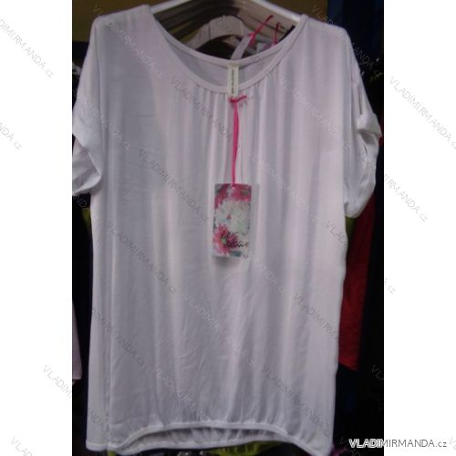 Tunika-Shirt Kurzarm Damen (uni sl) MS STATION ITALIAN Fashion IM818099