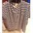 Tunika-Streifen Kurzarm Damen übergroß (uni xl-3xl) ITALIAN Fashion IM518119
