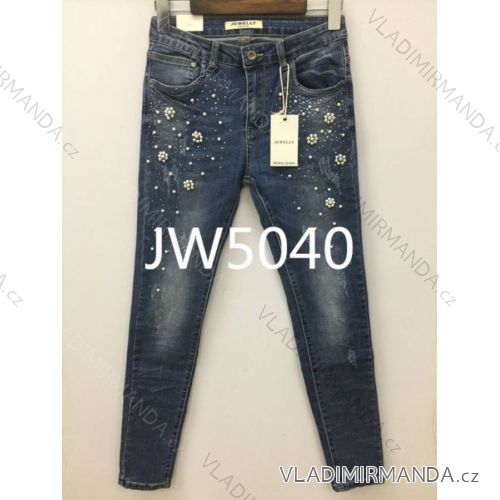 Gewehrjeans mit langen Damen (xs-xl) JEWELLY LEXXURY JW5040