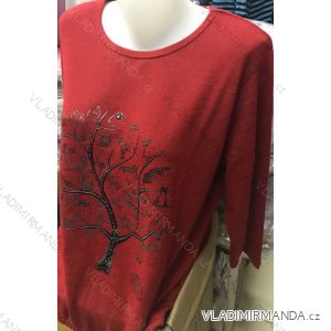 T-Shirt Tunika warme lange Ärmel Damen (l-3xl) POLSKá Fashion PM118142
