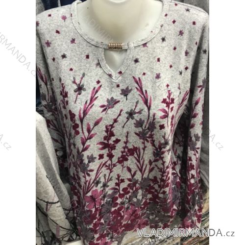 T-Shirt Tunika warme lange Ärmel Damen (l-3xl) POLSKá Fashion PM118145
