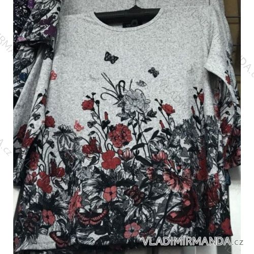 T-Shirt Tunika warme lange Ärmel Damen (l-3xl) POLSKá Fashion PM118149
