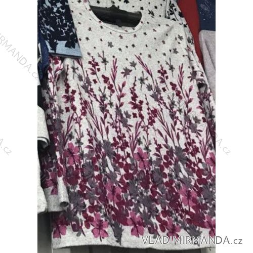 T-Shirt Tunika warme lange Ärmel Damen (l-3xl) POLSKá Móda PM118152