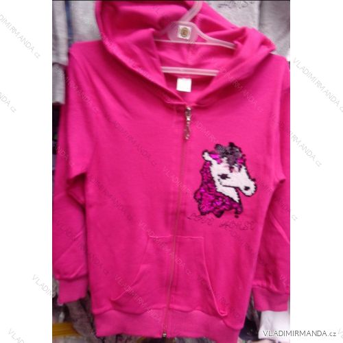 Sweatshirt Langarm mit Pailletten und Kapuzenpulli Kleinkind Baby (128-164) TUZZY TURKEY MODA TM218118

