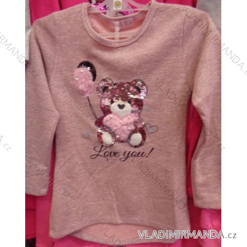 T-Shirt Kurzarm mit Pailletten Kinder (98-128) SAD TURKEY MODA TM218CH-5275
