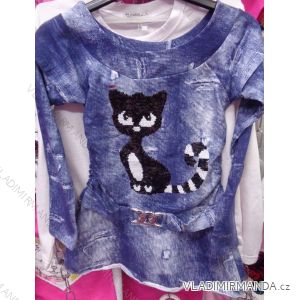 T-Shirt Kurzarm mit Pailletten Kinder (116-128) TUZZY TURKEY MODA TM218134
