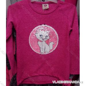 T-Shirt warme lange Ärmel mit Pailletten Kinder (98-128) TUZZY TURKEY MODA TM218137
