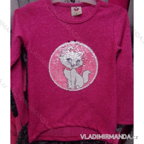 T-Shirt warme lange Ärmel mit Pailletten Kinder (98-128) TUZZY TURKEY MODA TM218137
