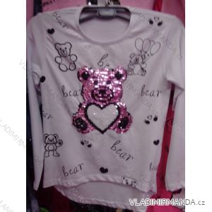 T-Shirt Kurzarm mit Pailletten Baby Mädchen (116-146) TUZZY TURKEY MODA TM218146
