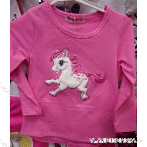 T-Shirt Langarm mit Glitter Baby Girls (86-116) TUZZY TURKEY MODA TM2188P-7160
