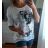 T-Shirt Tunika Langarm Satin Damen (uni sl) ITALIAN Fashion IM818105
