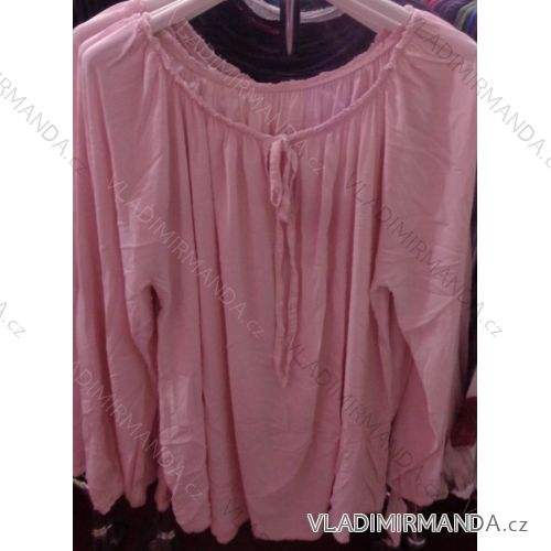 Tunika 3/4 lange Ärmel (uni xl-3xl) ITALIENISCHE Mode IM2182054-1
