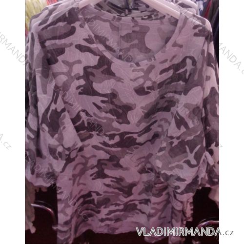 Tunika 3/4 lange Ärmel (uni xl-3xl) ITALIENISCHE Mode IM2181921
